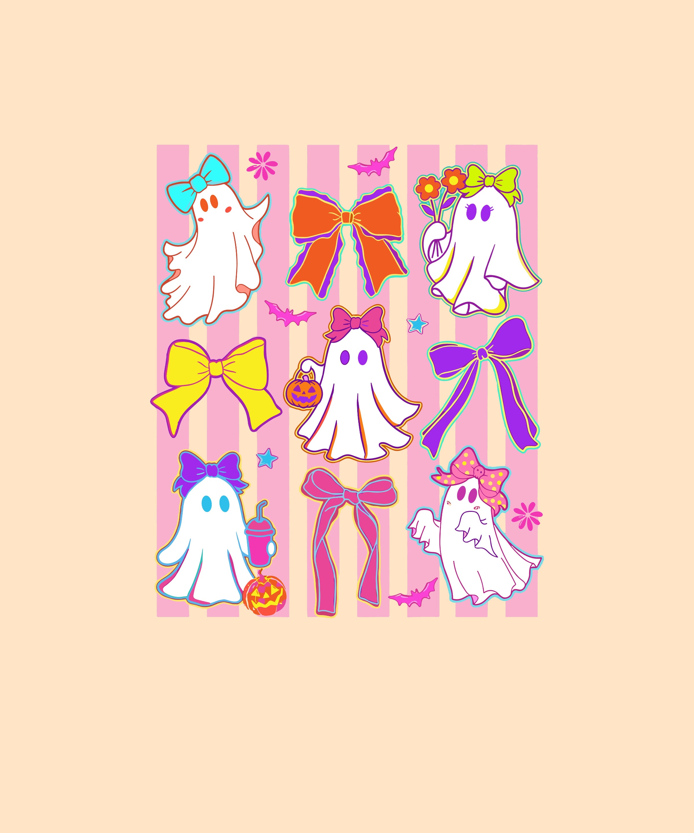 Personalized Coquette Ghost Halloween