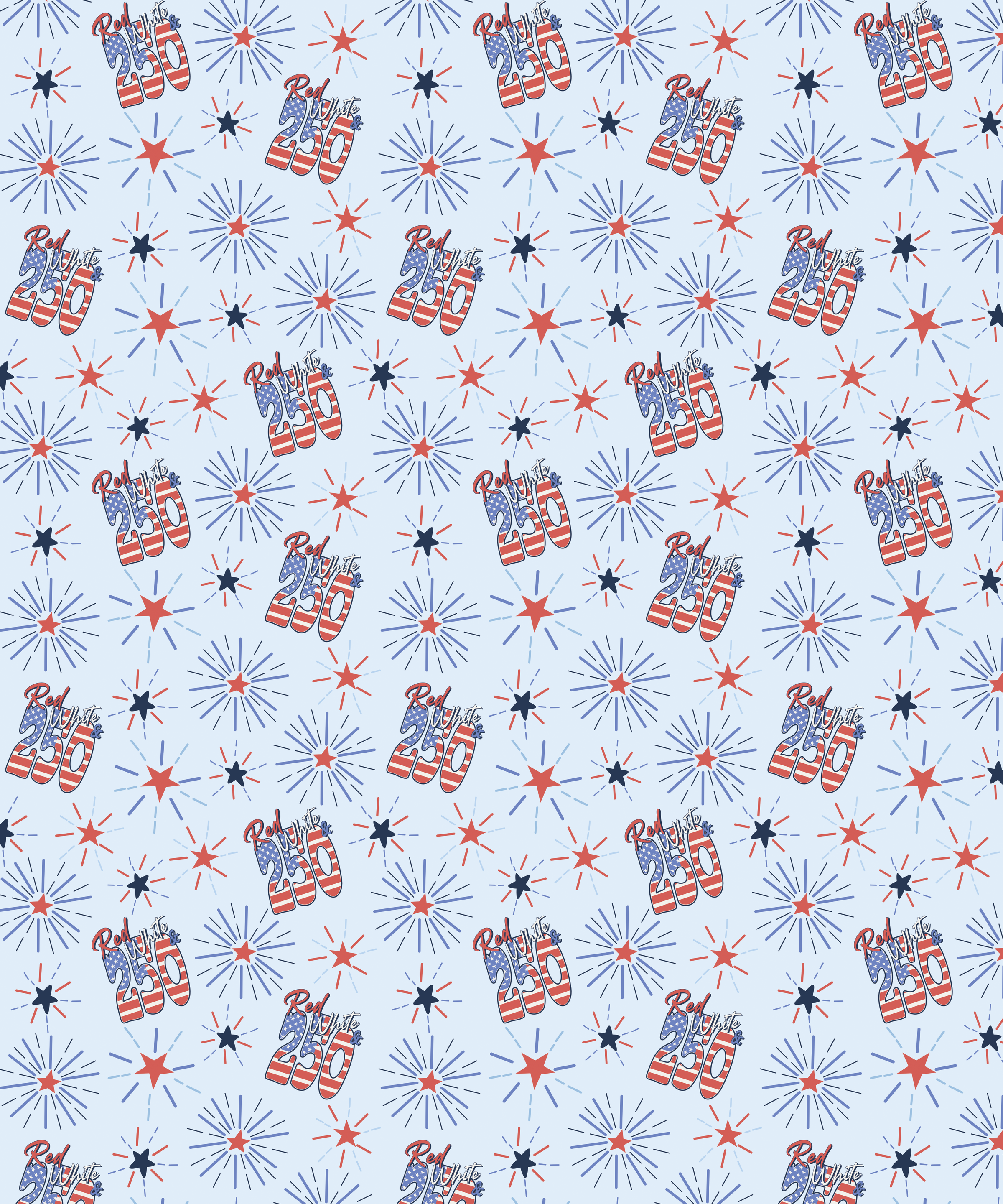 Red White and 250th Anniversary