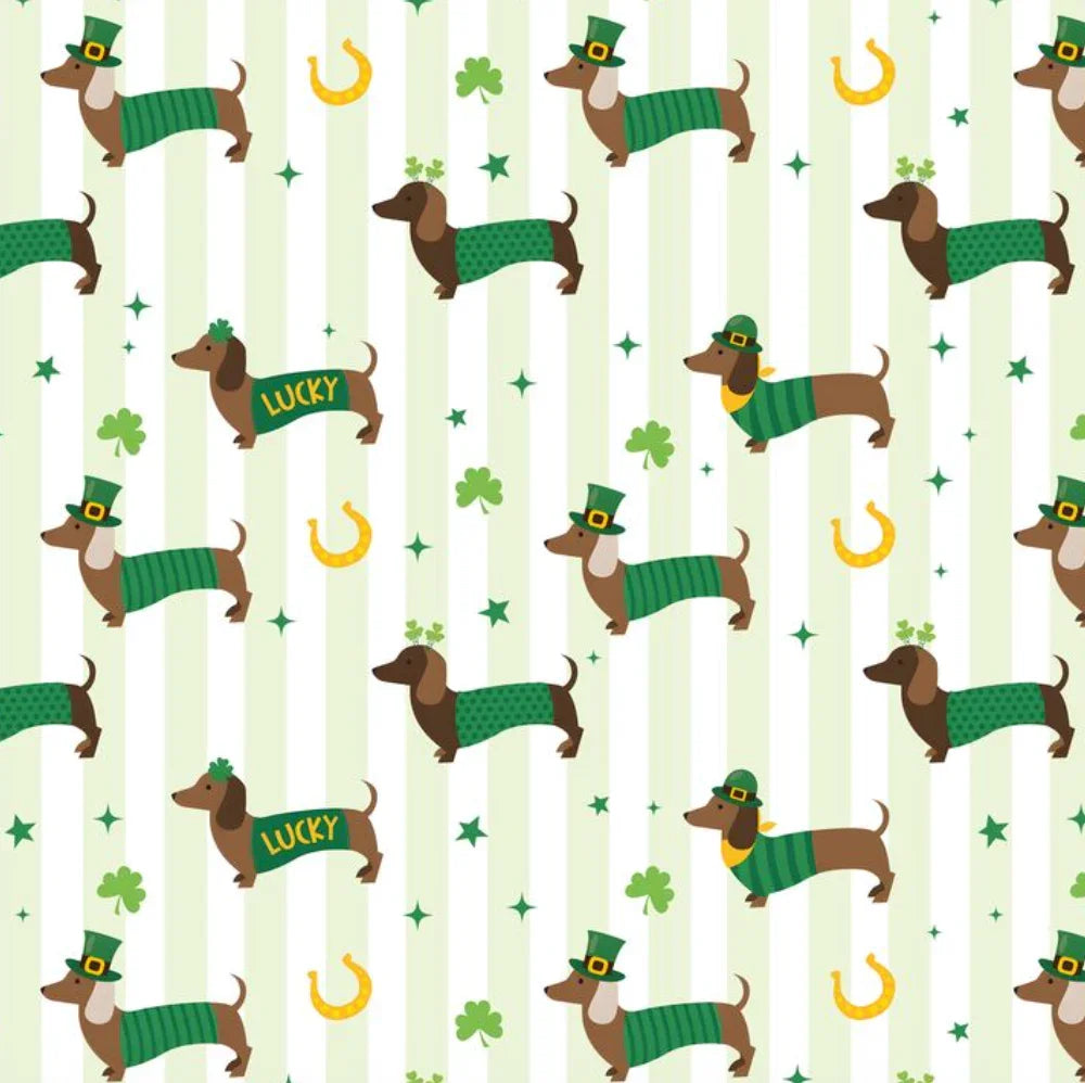 Lucky Dachshunds St. Patrick's Day Family Matching