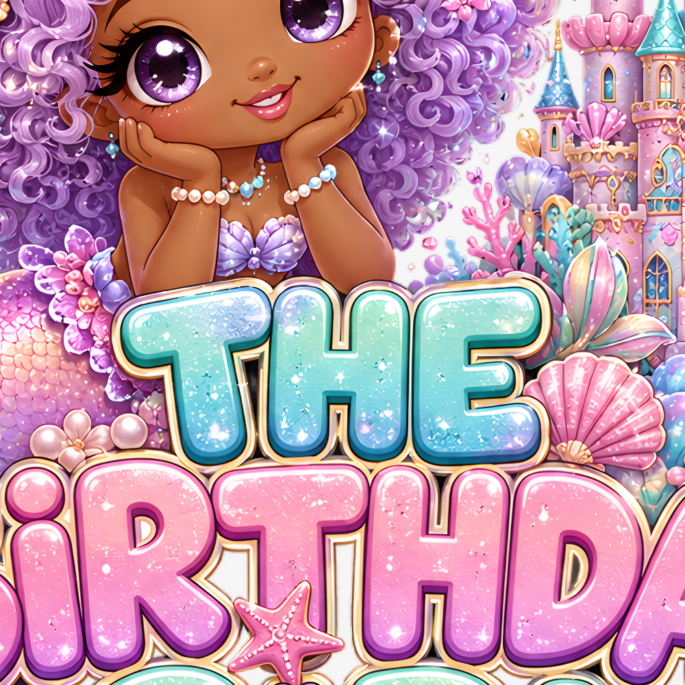 Black Mermaid The Birthday Girl