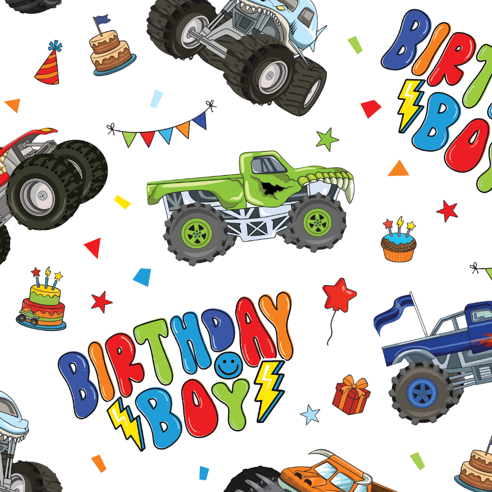 Monster Truck Birthday Boy