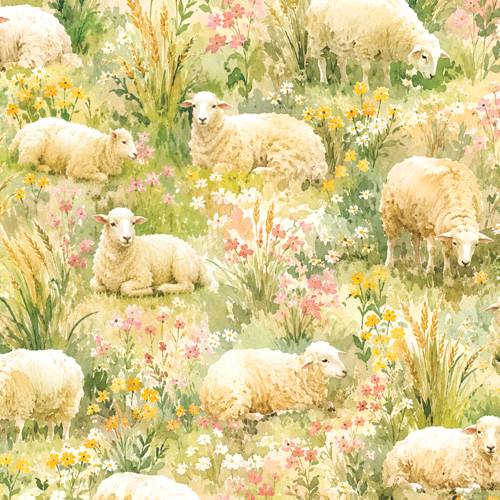 The Lord Is My Shepherd Watercolor