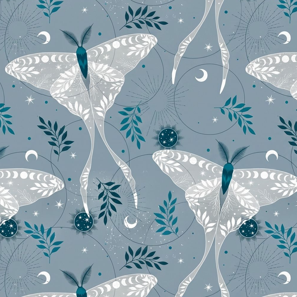 Silver Luna Moths