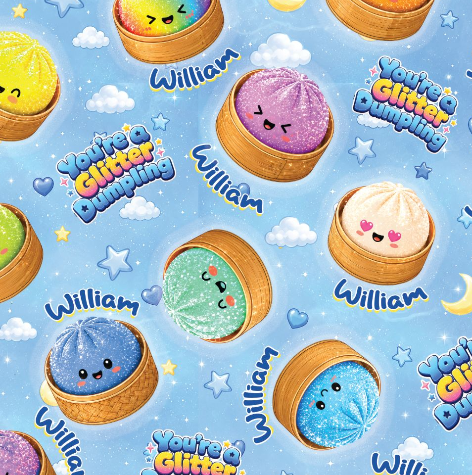 Custom Name You're A Glitter Dumpling Boy
