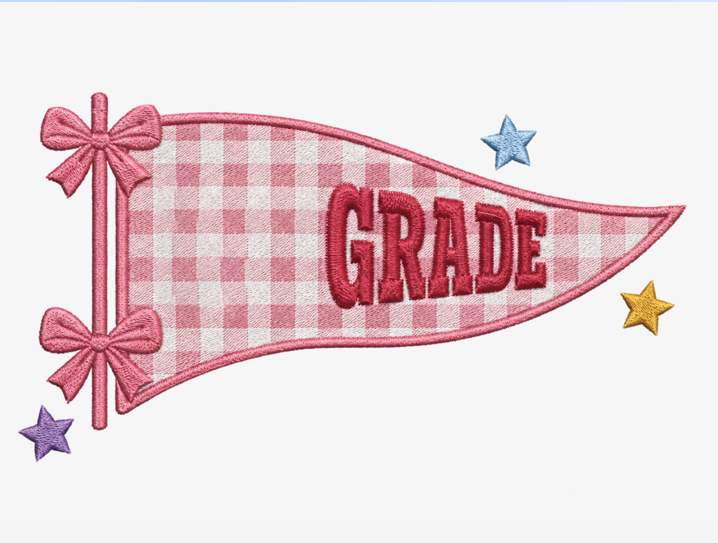 Cute Kindergarten Embroidered Baby Name