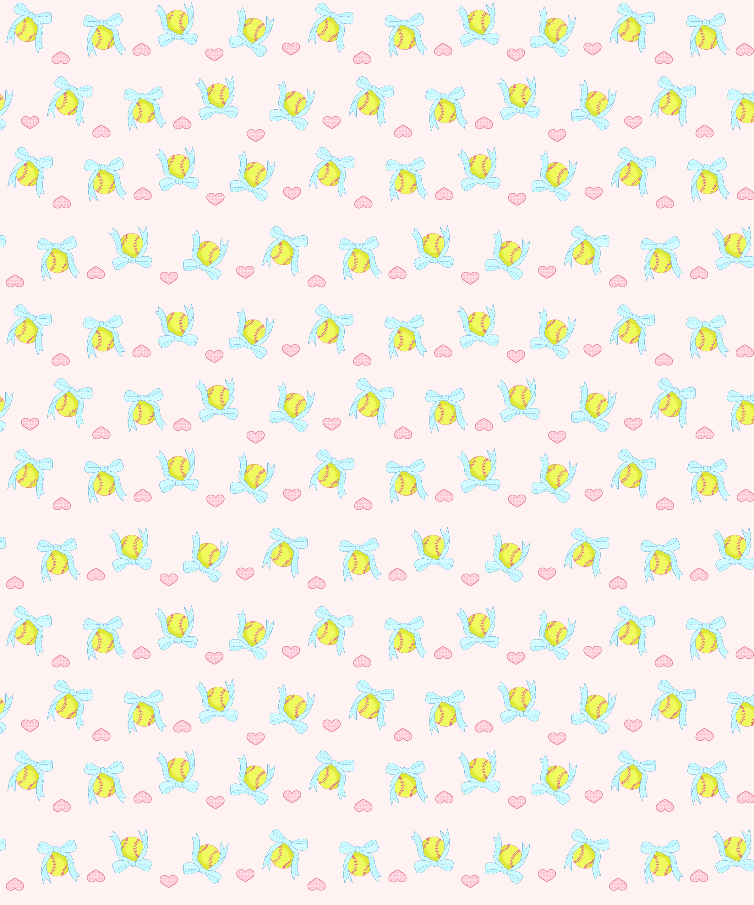 Softbal Coquette Bow