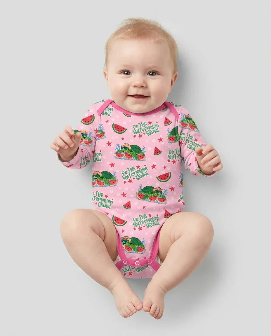 Gerippte Babykleidung mit individuellem Foto - Weich &amp; Skizzenhaft