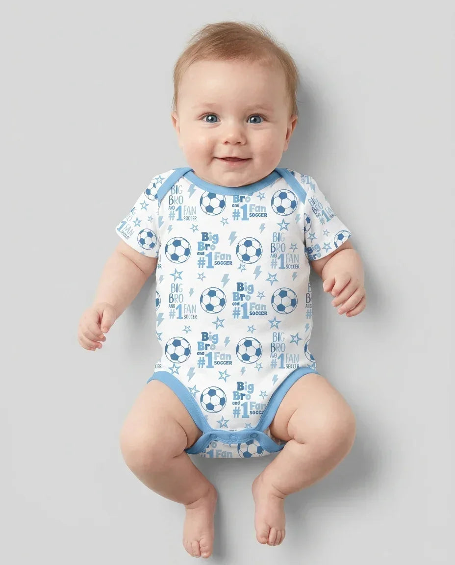Gerippte Babykleidung mit individuellem Foto - Weich &amp; Skizzenhaft