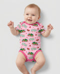 Watermelon Turtle Family Matching Bamboo Bodysuit