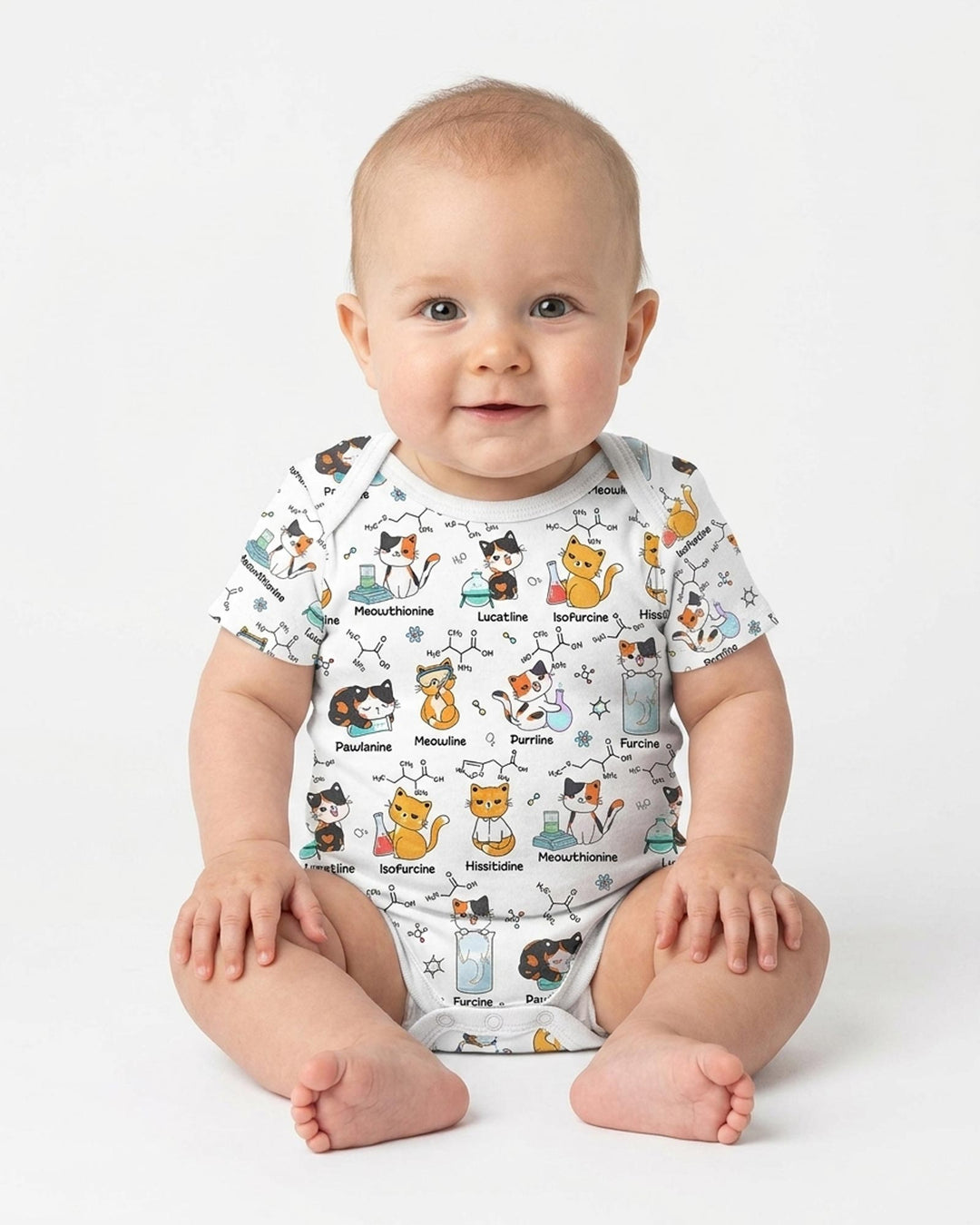 Gerippte Babykleidung mit individuellem Foto - Weich &amp; Skizzenhaft