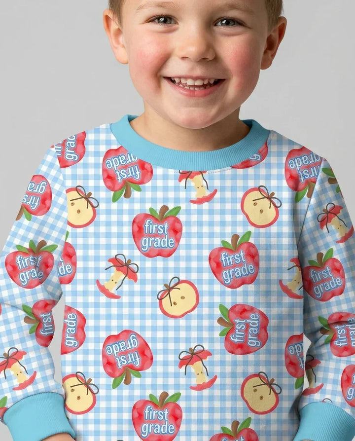 Custom School Grade Apple Days Bamboo Crewneck Sweatshirt