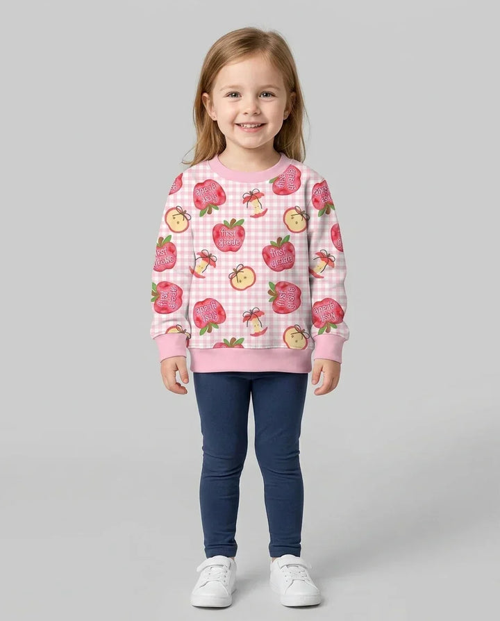 Custom School Grade Apple Days Bamboo Crewneck Sweatshirt