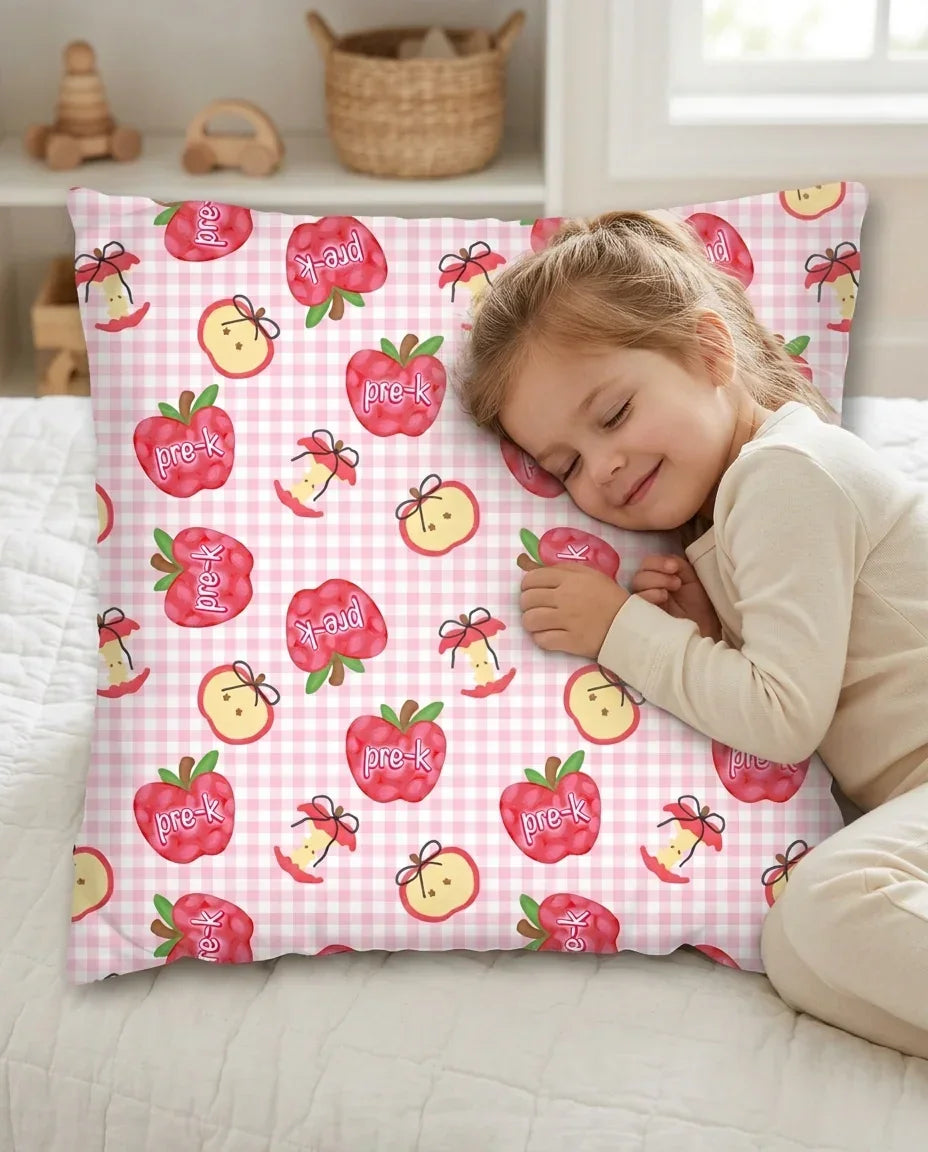 Custom School Grade Apple Days Bamboo Pillow Case