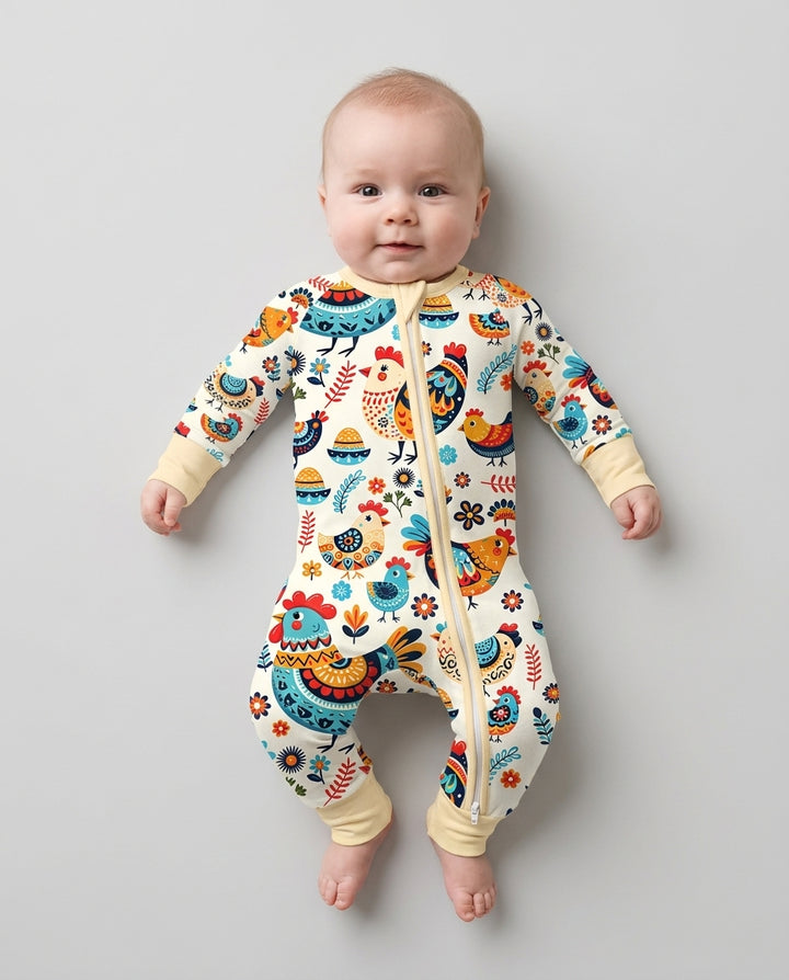 Pioneer Chickens And Roosters  Bamboo Convertible Zippy