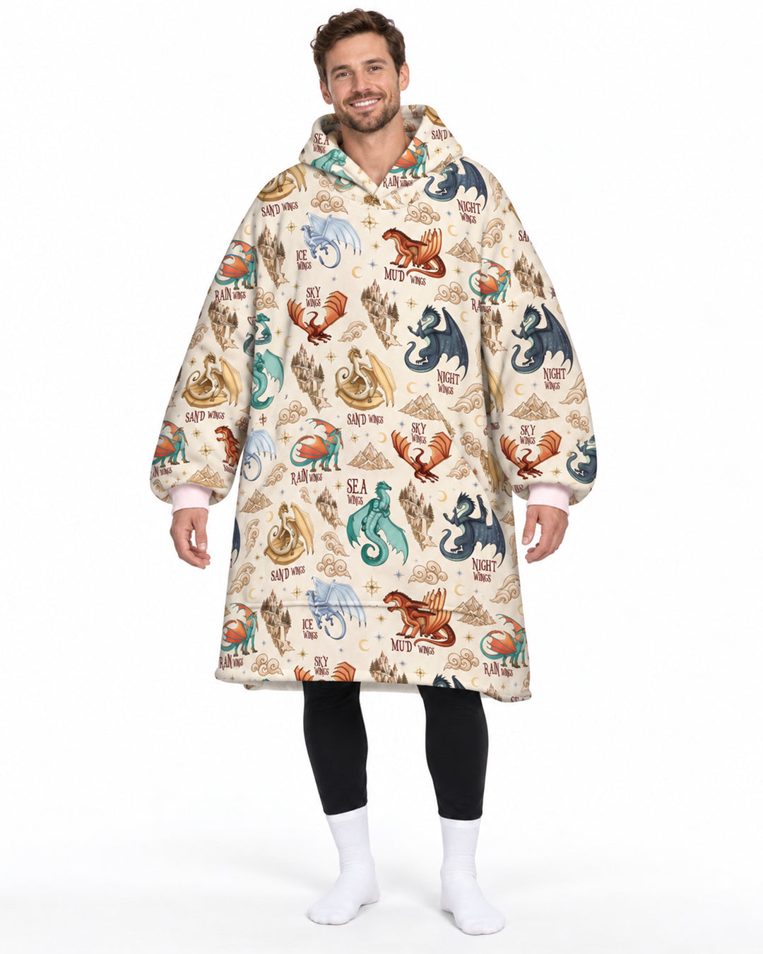 Elemental Dragons Blanket Hoodie