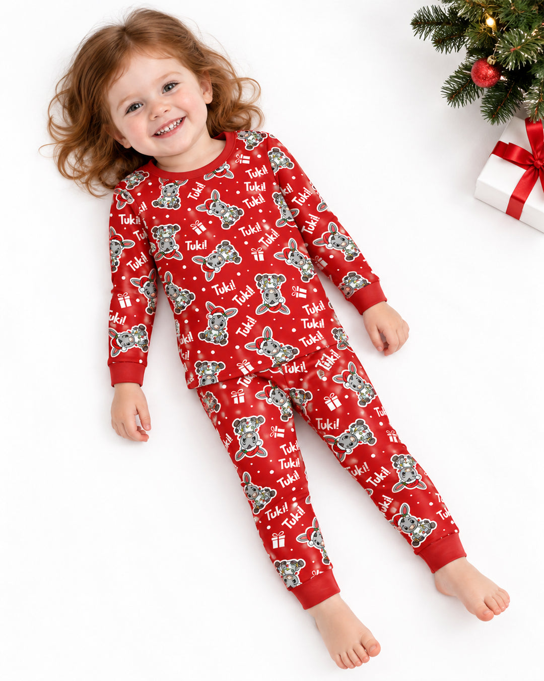 Tuki Tuki Donkey Bamboo Two Piece Long Sleeve Pajama Set