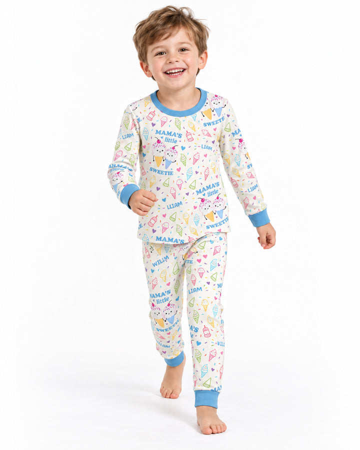 Mama's Little Sweetie Bamboo Two Piece Long Sleeve Pajama Set