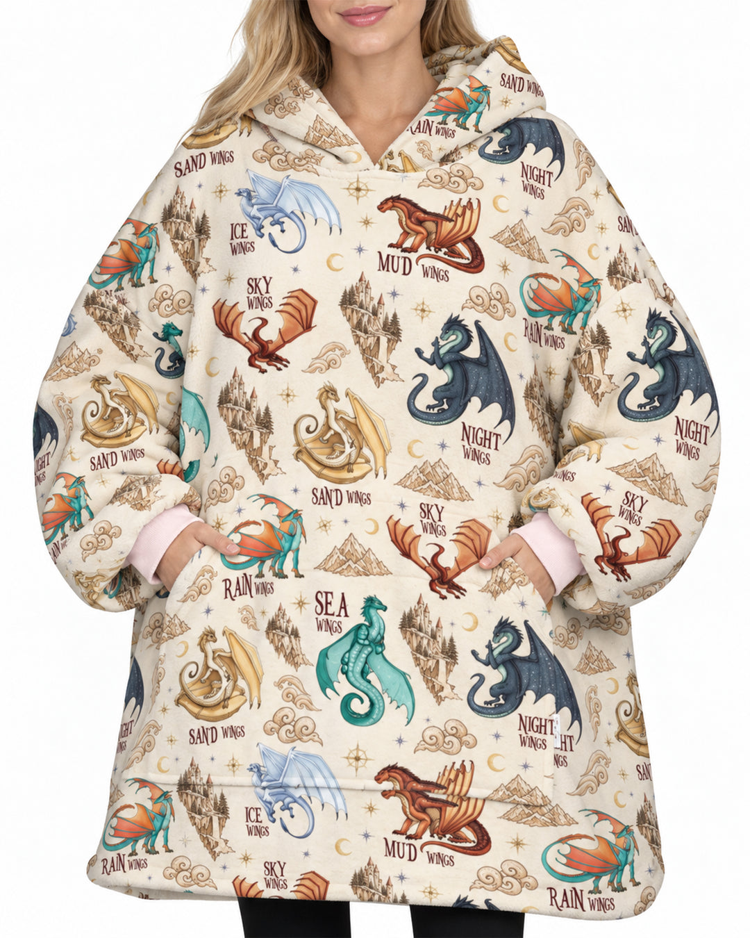 Elemental Dragons Blanket Hoodie