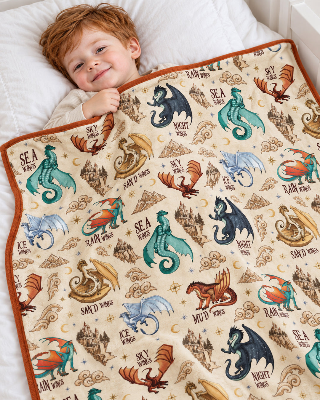 Elemental Dragons Bamboo Blanket