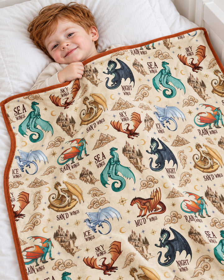 Elemental Dragons Bamboo Blanket