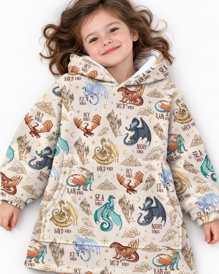 Elemental Dragons Blanket Hoodie