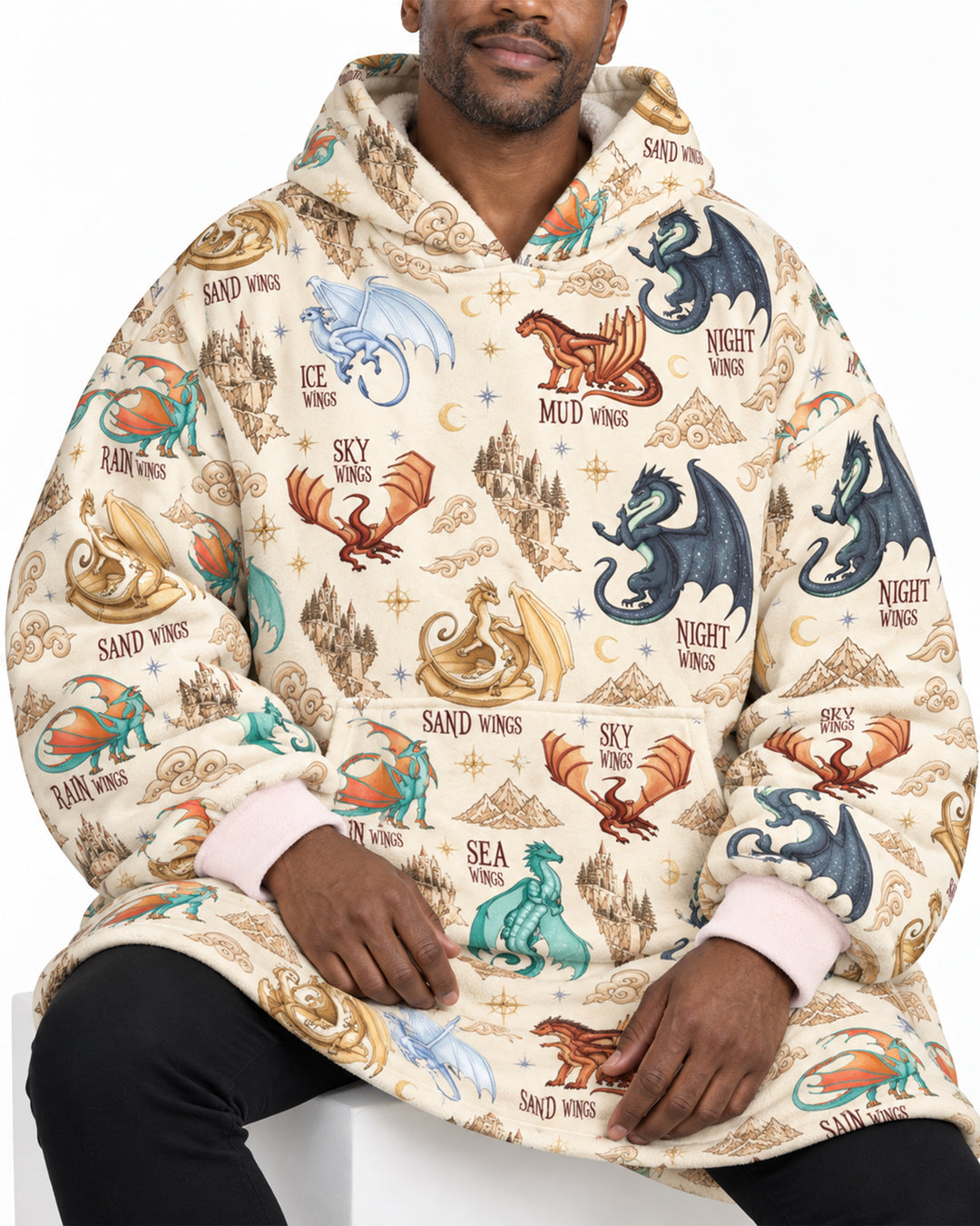 Elemental Dragons Blanket Hoodie