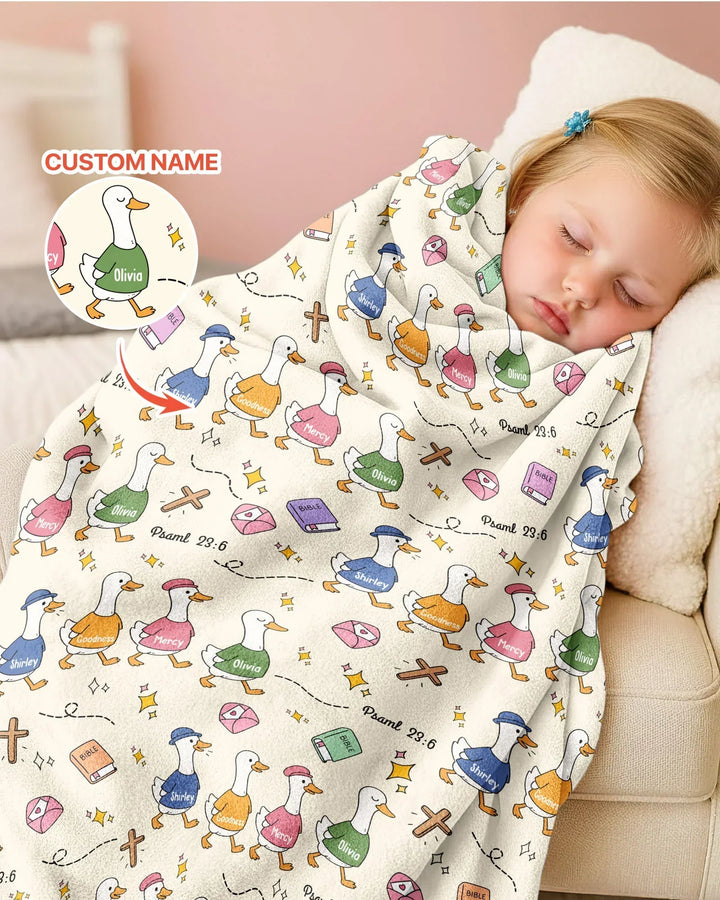 Psalm 23:6 Matching Family Bamboo Blanket
