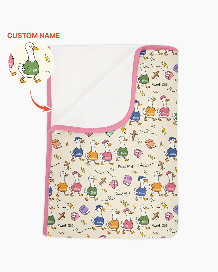 Psalm 23:6 Matching Family Bamboo Blanket