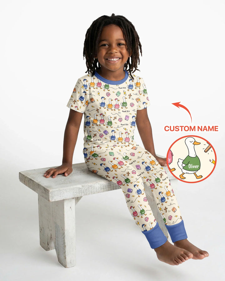 Zweiteiliges, kurzärmliges Pyjama-Set mit Marienkäfern