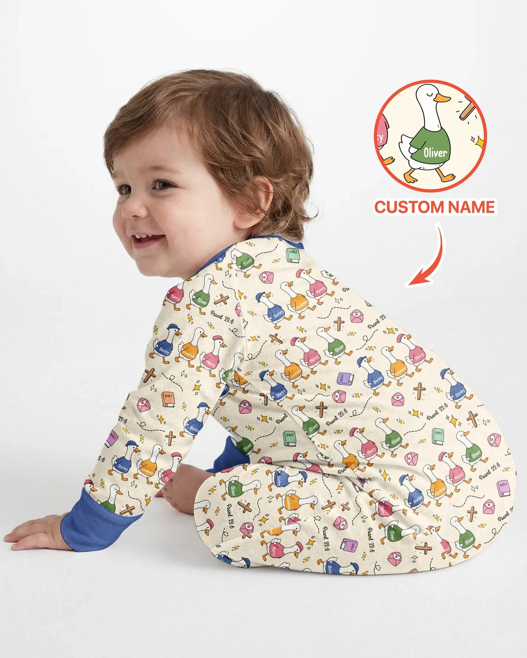 Gerippte Babykleidung mit individuellem Foto - Weich &amp; Skizzenhaft