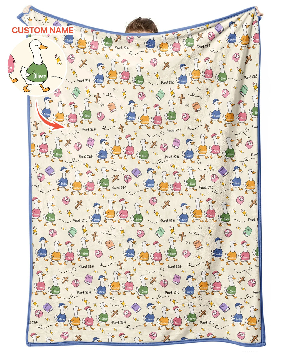 Psalm 23:6 Matching Family Bamboo Blanket