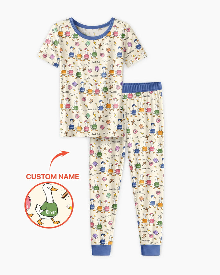 Zweiteiliges, kurzärmliges Pyjama-Set mit Marienkäfern