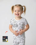 Zweiteiliges, kurzärmliges Pyjama-Set mit Marienkäfern