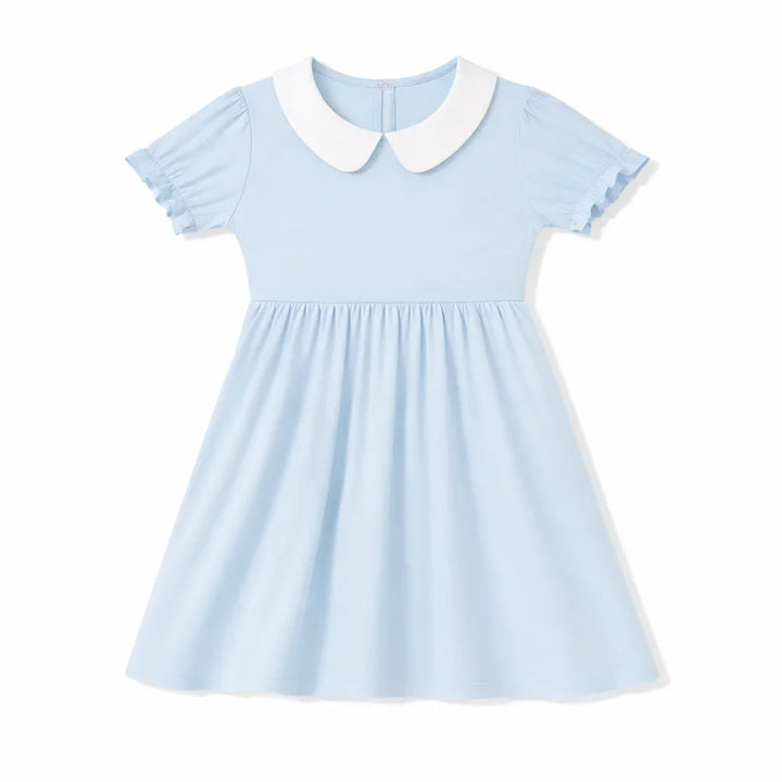 Solid Color Bamboo Peter Pan Collar Dress
