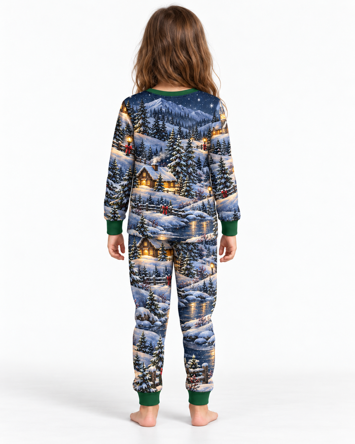 All Aboard Christmas Crew Bamboo Two Piece Long Sleeve Pajama Set