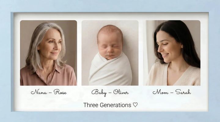 Grandma, Mom & Baby Memory Picture Frame
