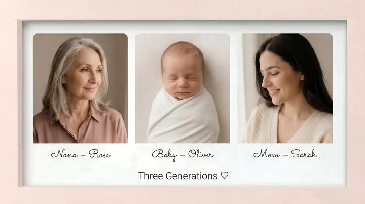 Grandma, Mom & Baby Memory Picture Frame