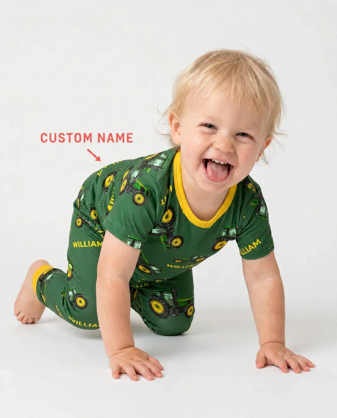 Zweiteiliges, kurzärmliges Pyjama-Set mit Marienkäfern