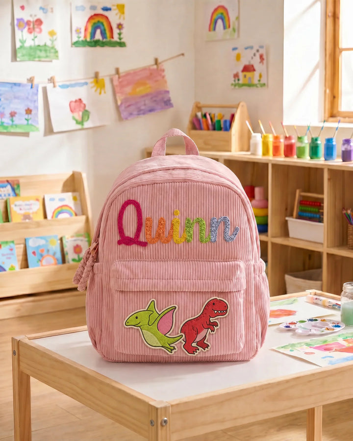 Dinosaur Corduroy Backpack