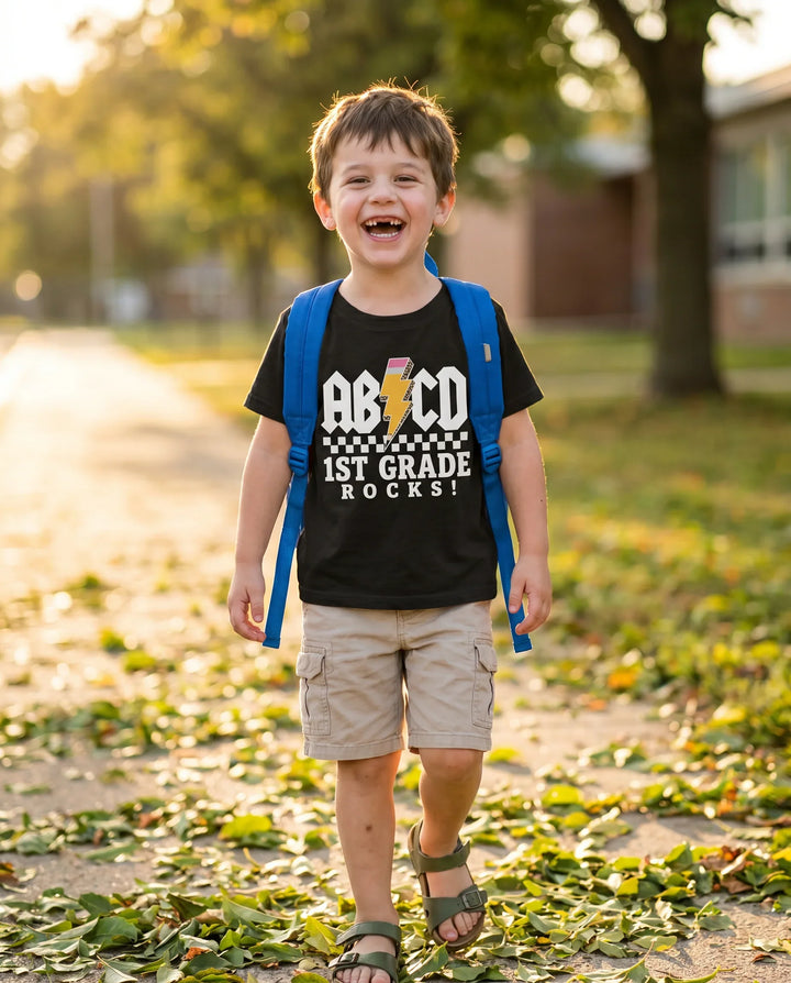 Alphabet ABCD Bamboo Crewneck T-Shirt