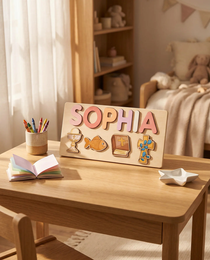 Schablone Holzpuzzle