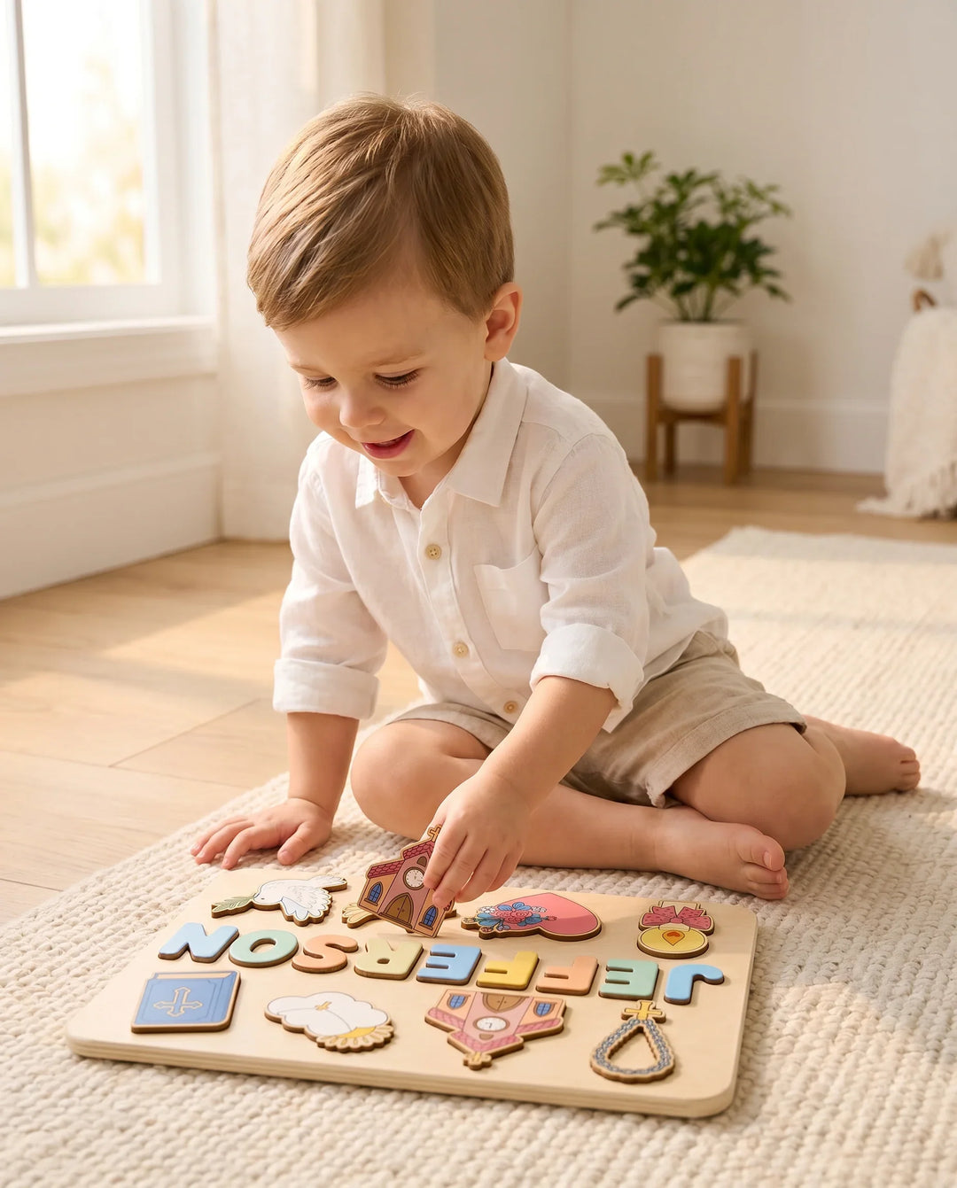 Schablone Holzpuzzle