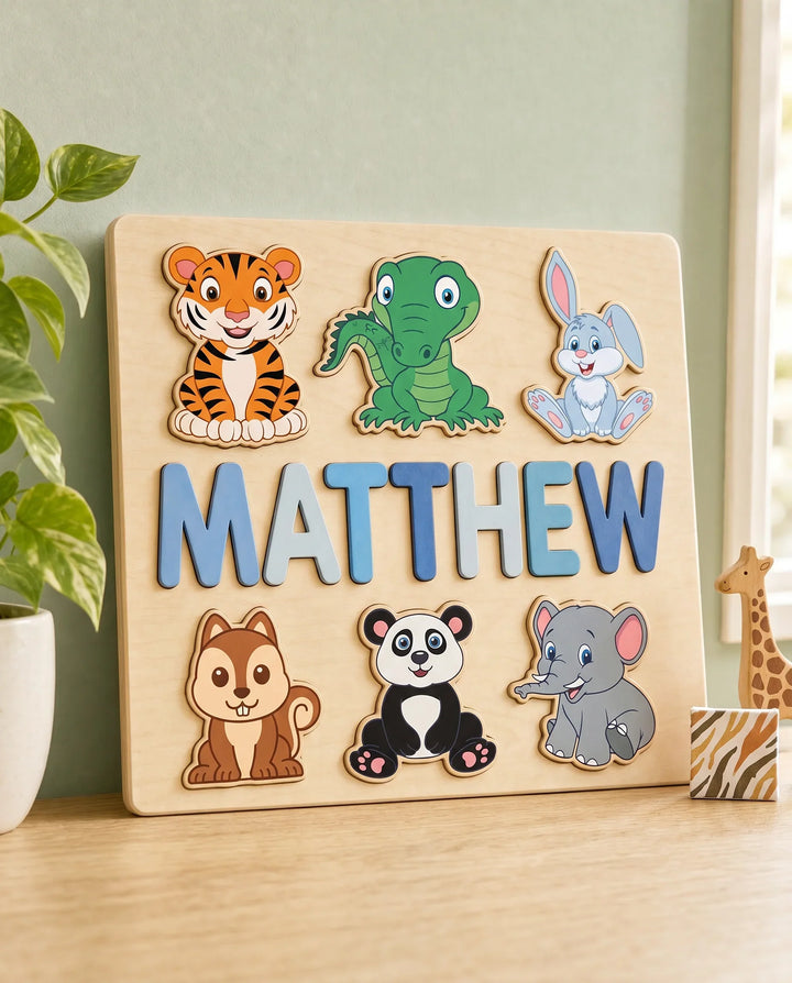 Schablone Holzpuzzle