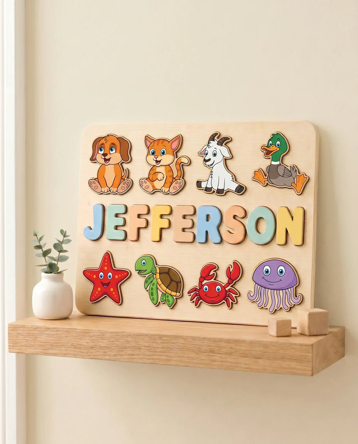 Schablone Holzpuzzle
