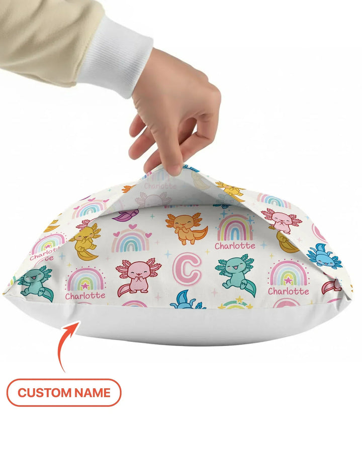Axololt Custom Name Bamboo Pillow Case