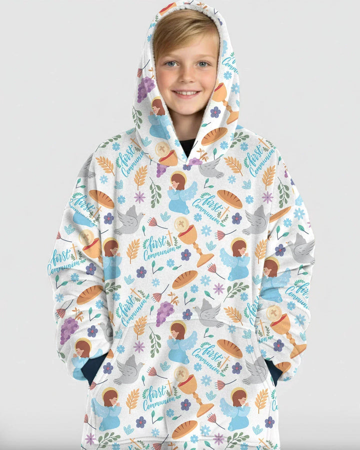Erstkommunion Tragbarer Bambus-Decken-Hoodie