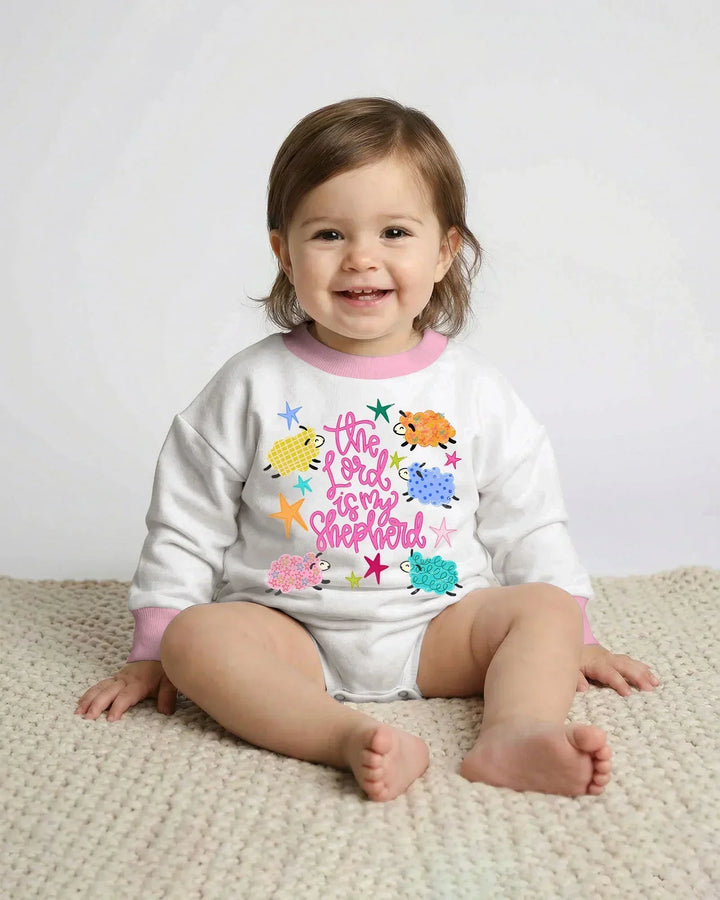 The Lord Is My Shepherd Bamboo Bubble Romper