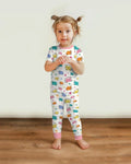 Zweiteiliges, kurzärmliges Pyjama-Set mit Marienkäfern