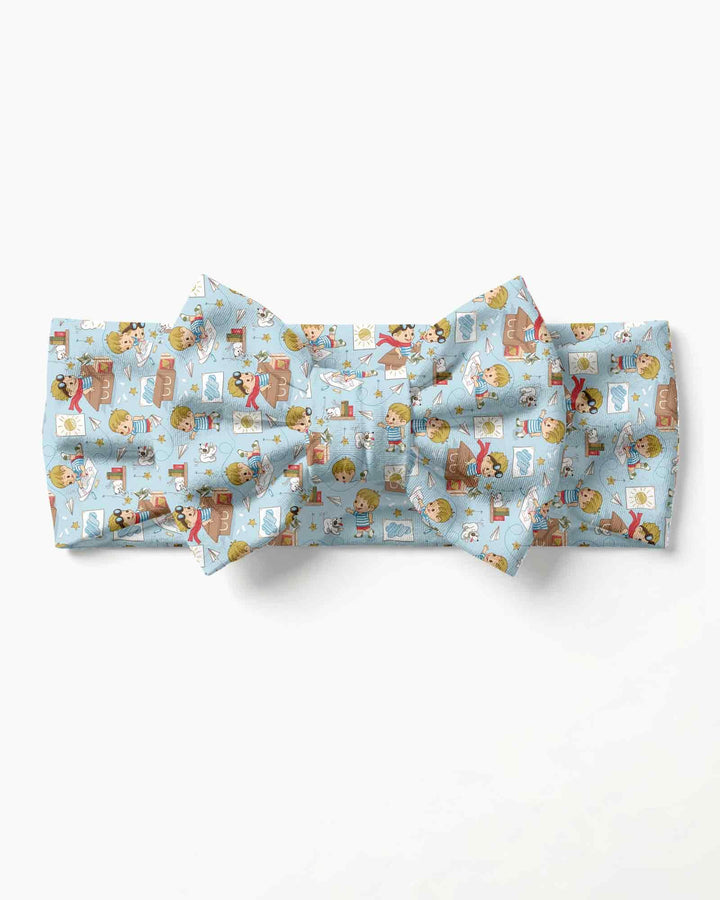 Rosa Luxuriöses Stirnband mit Schleife