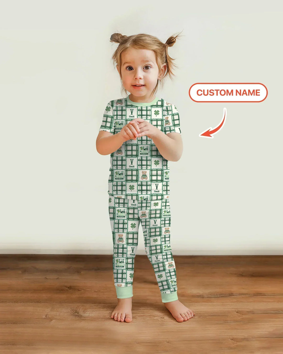 Zweiteiliges, kurzärmliges Pyjama-Set mit Marienkäfern